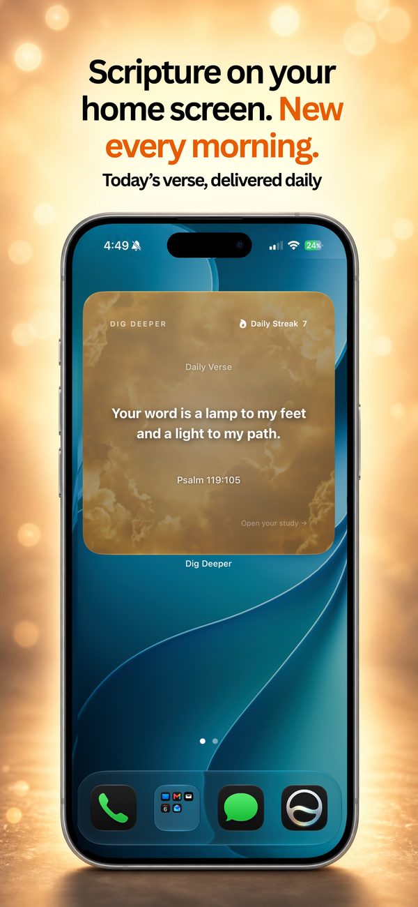 Scripture home screen widget